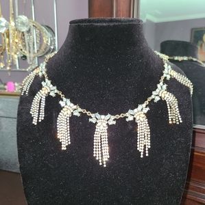 Baublebar cascading crystal necklace